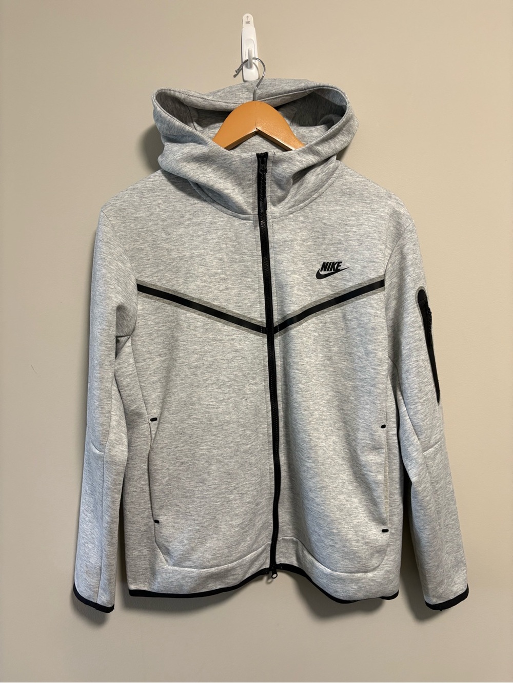 Nike Sportswear Tech Fleece Men's Full-Zip Hoodie Grey Size M